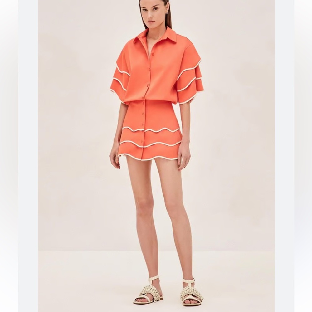 Alexis Solan Mini Dress in Cotton-blend L - Picture 4 of 13